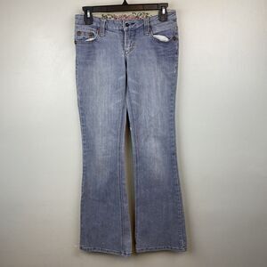 Dollhouse Jeans Womens 5 Blue Flare Bootcut Denim Stretch Y2K Button Pockets